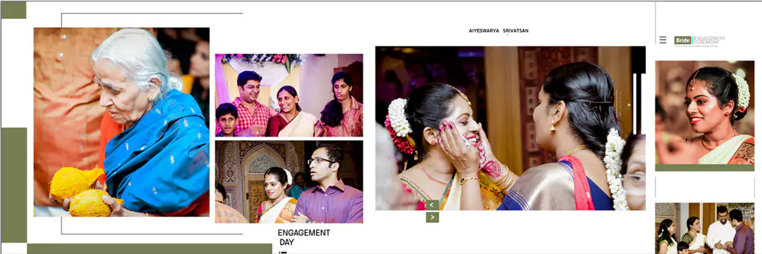 south wedding albums psd
